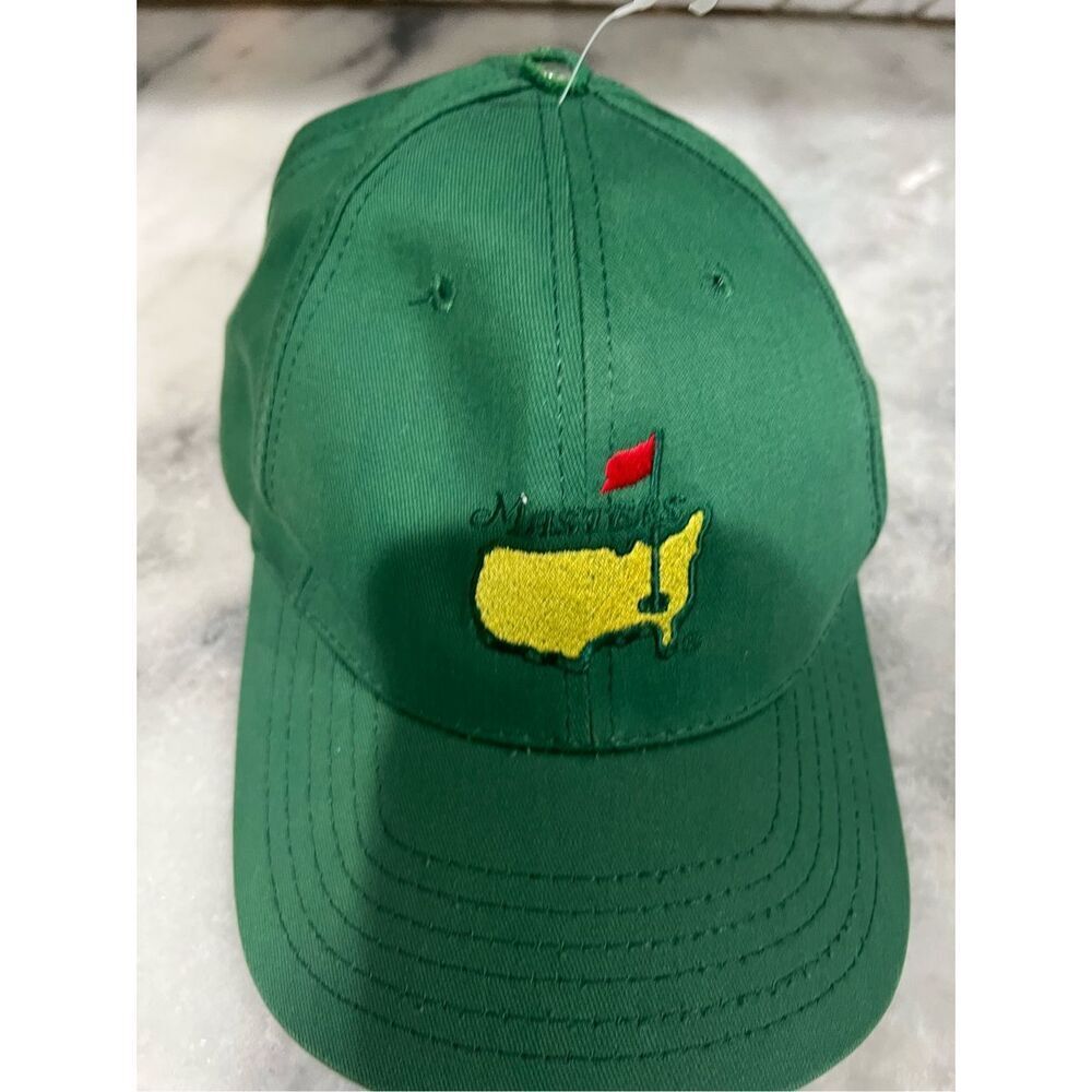 Vintage Augusta National Masters Hat Green Leather Strap American Needle - Picture 7 of 8